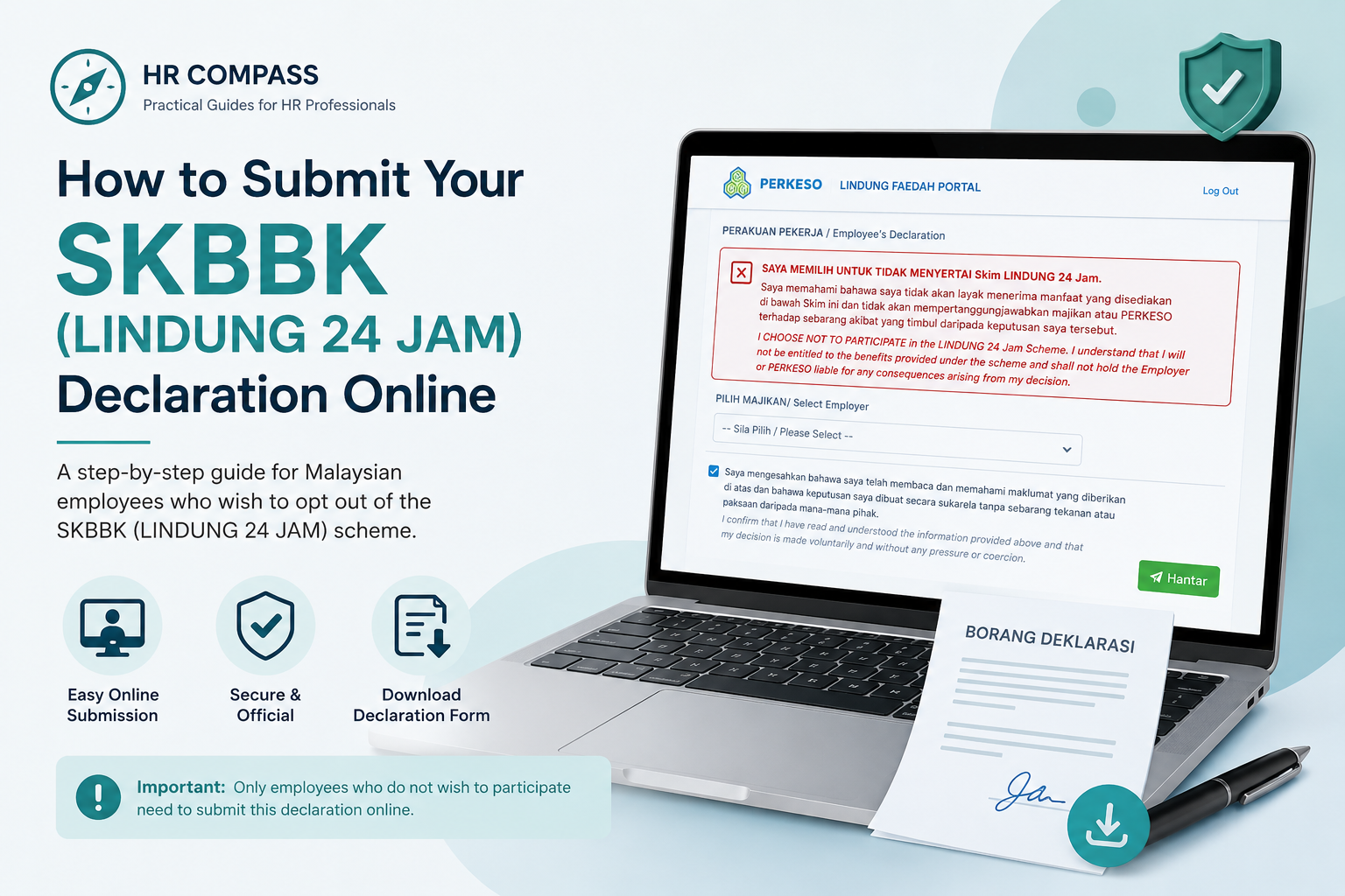SKBBK Opt-Out Guide: How Malaysian Employees Can Submit Their Declaration Online