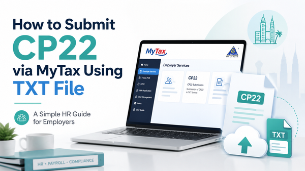 How to Submit CP22 via MyTax Using TXT File