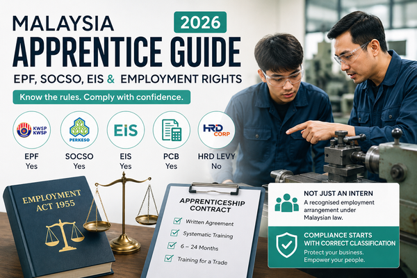 Malaysia Apprentice Guide (2026): EPF, SOCSO, EIS & Employment Rights