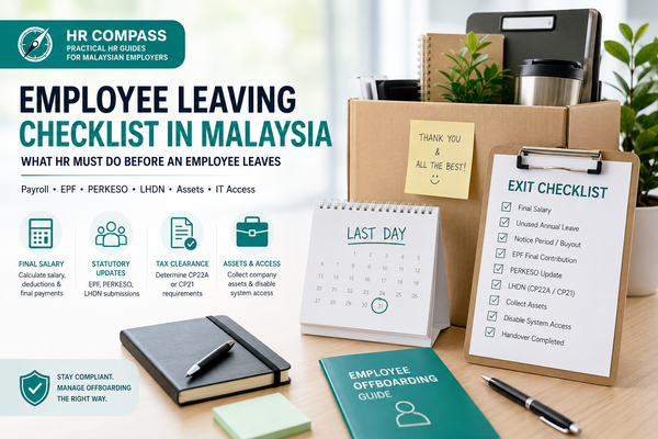 Employee Leaving Checklist in Malaysia: What HR Must Do for Payroll, EPF, PERKESO and LHDN