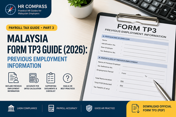 Malaysia Form TP3 Guide (2026): Previous Employment Information